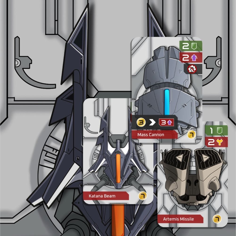 Solar Titans ship weapon cards