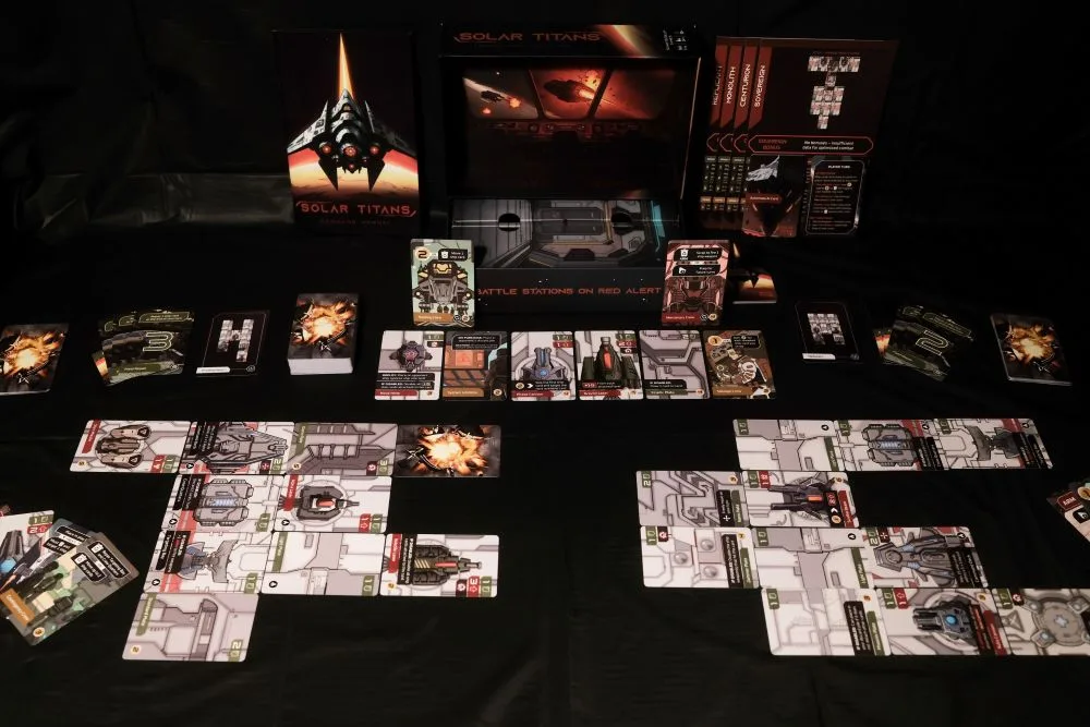 solar titans engage in combat